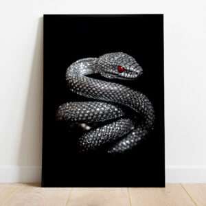 snake loop framed poster