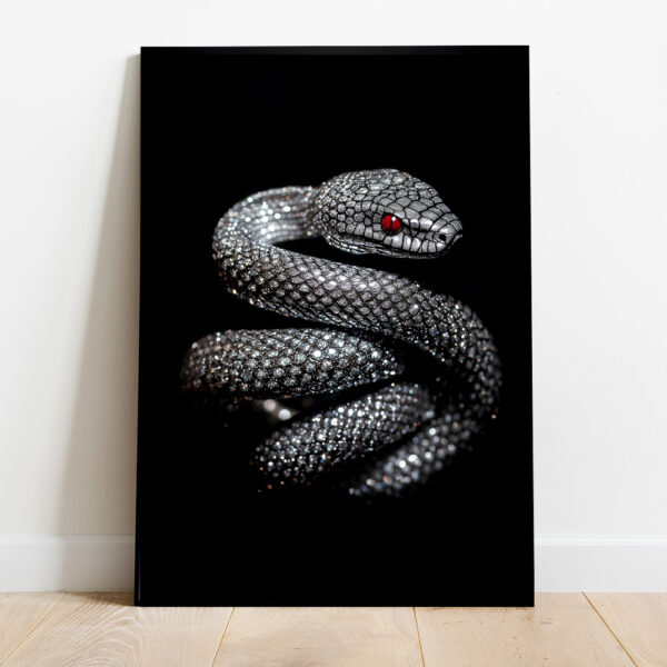 snake loop framed poster