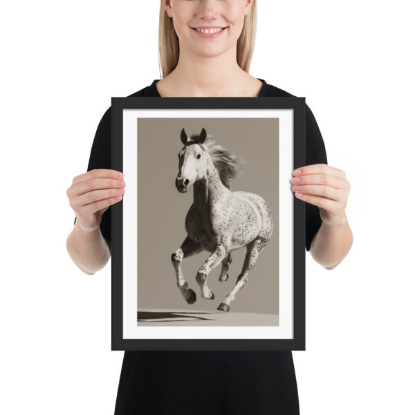 Galloping Horse - Framed Poster - Image 2