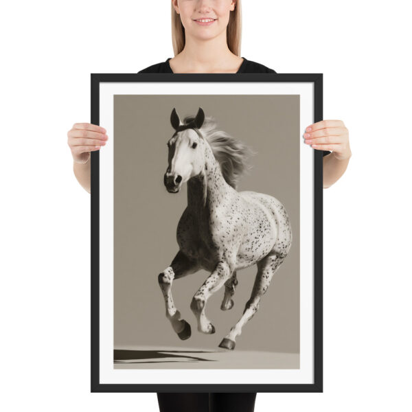 Galloping Horse - Framed Poster - Image 3