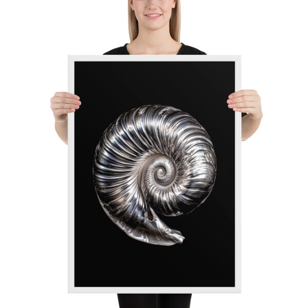 Silver Shell - Framed Poster - Image 8