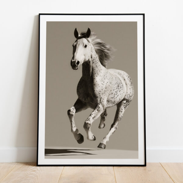 galloping horse framed poster