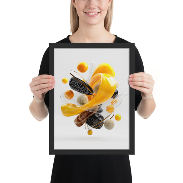 Yellow Flow - Framed Poster - Image 2