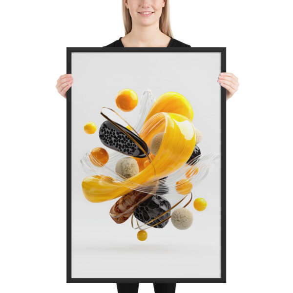 Yellow Flow - Framed Poster - Image 3