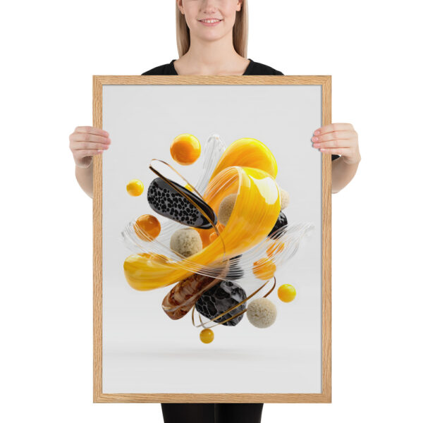Yellow Flow - Framed Poster - Image 5