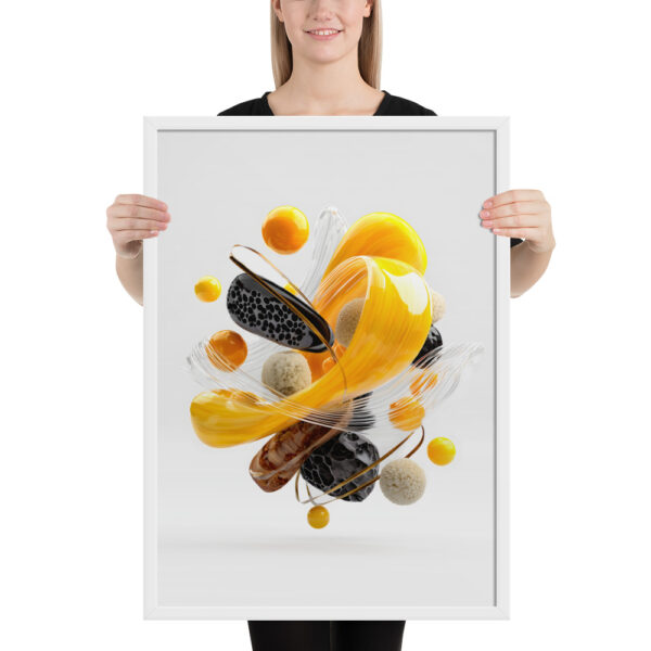 Yellow Flow - Framed Poster - Image 8