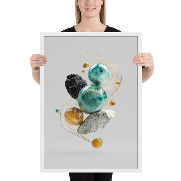 Teal Realm - Framed Poster - Image 8