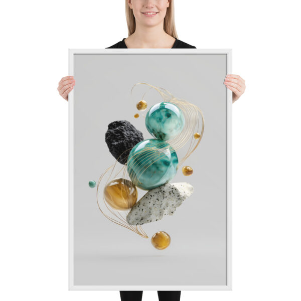 Teal Realm - Framed Poster - Image 9