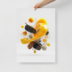 yellow flow poster