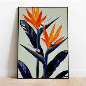 bird of paradise wall art